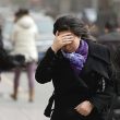 Viento fuerte en la ciudad