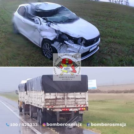 Accidente en el Km 437 de autopista