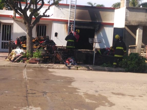 Salida de bomberos voluntarios