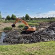 Dragado y limpieza del Lago El Panal en Marcos Juárez